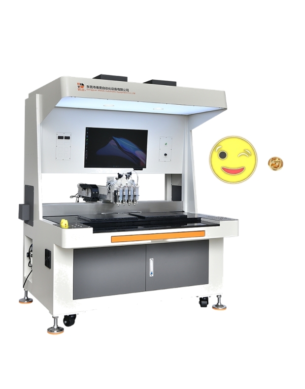 Cute Enamel Emoji Pin Filling Machine – Compact, Efficient, and Fun for High-Speed Production